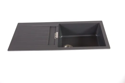 SCHOCK Kchensple Signus D-100L Cristadur Nano-Granitsple / Einbausple mit Drehexcenter