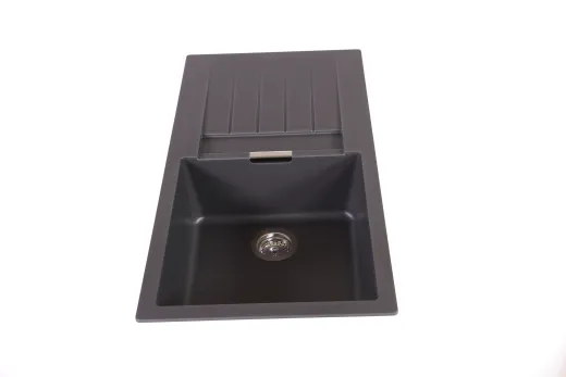 SCHOCK Kchensple Signus D-100L Cristadur Nano-Granitsple / Einbausple mit Drehexcenter