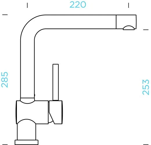SCHOCK Kchenarmatur Piega Cristadur Einhebelmischer Festauslauf 360 schwenkbarer Auslauf