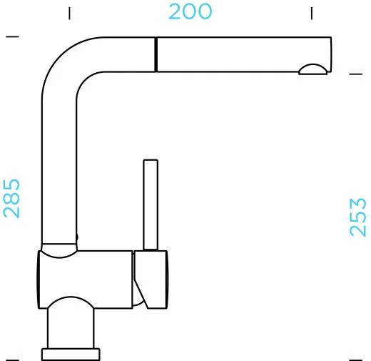 SCHOCK Kchenarmatur Piega Cristadur Einhebelmischer Zugauslauf 360 schwenkbarer Auslauf mit Schlauchbrause