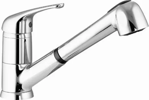 AQUA CUCINA� K�chenarmatur Basic T9510 Einhebelmischer Chrom mit Schlauchbrause schwenkbar