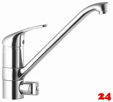 AQUA CUCINA� K�chenarmatur Basic T9550 Einhebelmischer Chrom mit Festauslauf und Ger�teabsperrventil 360� schwenkbar