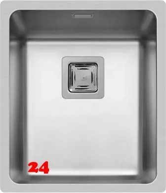 Pyramis Kchensple Lume (34x40) 1B Einbausple Flachrand / Flchenbndig Siebkorb als Stopfen- oder Drehknopfventil