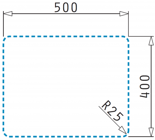 Pyramis Kchensple Lume (50x40) 1B Unterbausple mit Siebkorb als Stopfen- oder Drehknopfventil
