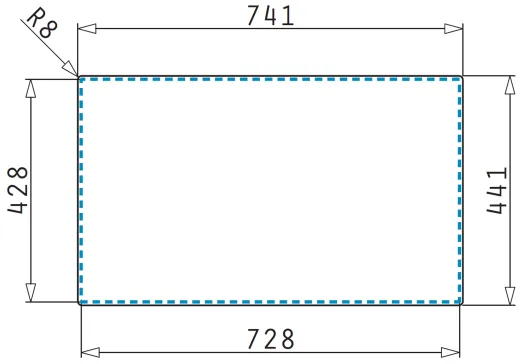 Pyramis Kchensple Lume (70x40) 1B Einbausple Flachrand / Flchenbndig Siebkorb als Stopfen- oder Drehknopfventil