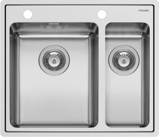 Pyramis Kchensple Pella (60,5x52) 1 1/2B HLB Einbausple Flachrand / Flchenbndig mit Drehknopfventil