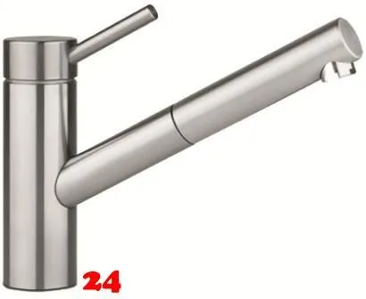 KWC Kchenarmatur Inox 10.271.103.700FL Einhebelmischer Edelstahl massiv mit Festauslauf (121513)
