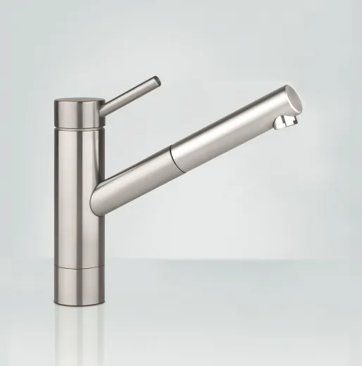 KWC Kchenarmatur Inox 10.271.303.700FL Einhebelmischer Edelstahl massiv mit Zugauslauf (121517)