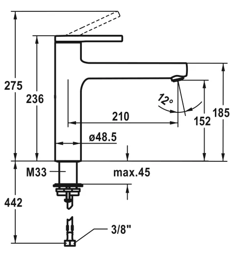 KWC Kchenarmatur Ava 2.0 10.461.022.000FL Einhebelmischer Chrom mit Festauslauf (125361)