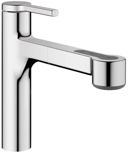 KWC Kchenarmatur Ava 2.0 10.461.032.000FL Einhebelmischer Chrom mit Zugauslauf und Brausefunktion (125364)