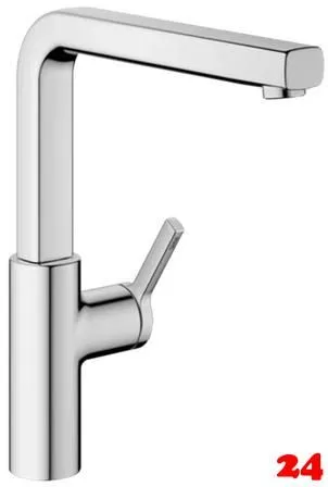 KWC Kchenarmatur Ava 2.0 10.461.012.000FL Einhebelmischer Chrom mit Festauslauf Griffposition rechts (125370)