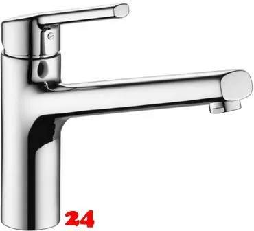 KWC Kchenarmatur Luna-E 10.441.023.000FL Einhebelmischer Chrom mit Festauslauf (123818)
