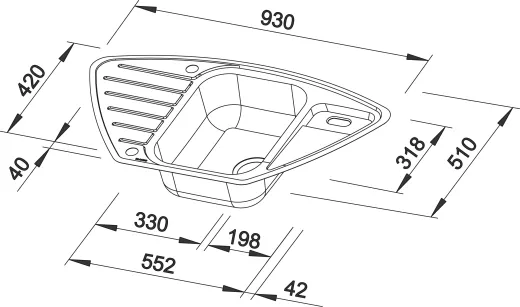 ✅ BLANCO Kchensple Lantos 9 E-IF Edelstahlsple / Eck-Einbausple Flachrand mit Siebkorb als Drehknopfventil