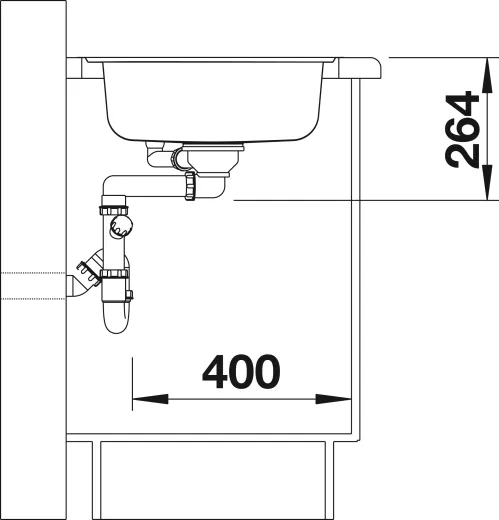 ✅ BLANCO Kchensple Lantos 9 E-IF Edelstahlsple / Eck-Einbausple Flachrand mit Siebkorb als Drehknopfventil