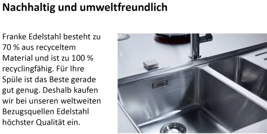 ✅ FRANKE K�chensp�le Euroform EFX 614-78 Einbausp�le / Edelstahlsp�le mit Einbaurand mit Siebkorb als Drehknopfventil