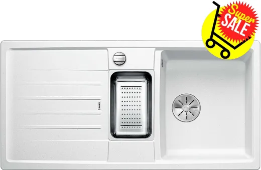 ✅*BLANCO Lexa 6 S Silgranit PuraDurII Granitsple / Einbausple Ablaufsystem InFino mit Drehknopfventil