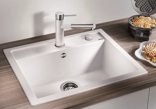 BLANCO Kchensple Dalago 6 Silgranit PuraDurII Granitsple / Einbausple mit Drehknopfventil