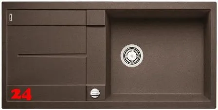 BLANCO Kchensple Metra XL 6 S Silgranit PuraDurII Granitsple / Einbausple mit Drehknopfventil