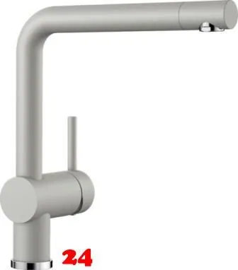 BLANCO Kchenarmatur Linus Silgranit-Look Einhebelmischer mit Festauslauf 360 schwenkbarer Auslauf