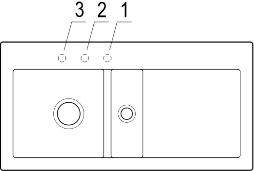 Villeroy & Boch SUBWAY60-BL-Classicline Einbausple / Keramiksple in Standard Farben