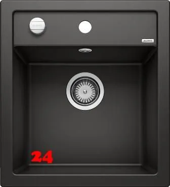 BLANCO Kchensple Dalago 45 Silgranit PuraDurII Granitsple / Einbausple mit Drehknopfventil