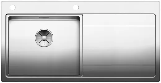 BLANCO Kchensple Divon II 5 S-IF Edelstahlsple / Einbausple Flachrand mit Ablaufsystem InFino und Drehknopfventil