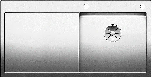 BLANCO Kchensple Claron 5 S-IF Edelstahlsple / Einbausple Flachrand mit Ablaufsystem InFino und PushControl