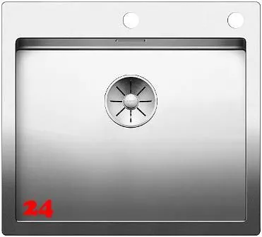BLANCO Kchensple Claron 500-IF/A Edelstahlsple / Einbausple Flachrand mit Ablaufsystem InFino und PushControl