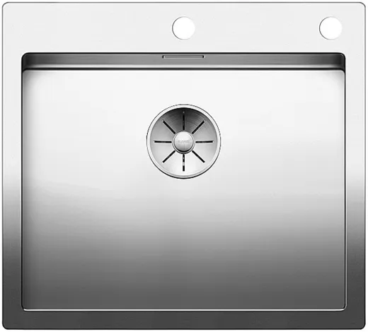 BLANCO Kchensple Claron 500-IF/A Edelstahlsple / Einbausple Flachrand mit Ablaufsystem InFino und PushControl