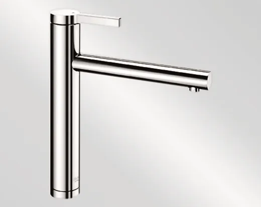 BLANCO Kchenarmatur Linee Chrom Einhebelmischer / Spltischarmatur mit Festauslauf 360 schwenkbarer Auslauf