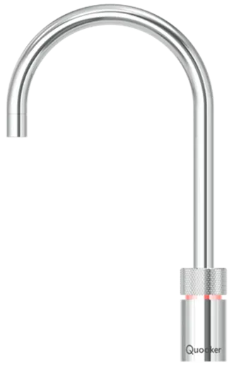 QUOOKER Nordic Round 100C Armatur Solohahn Chrom als Kochendwasser Armatur (PRO3NSRCHR)