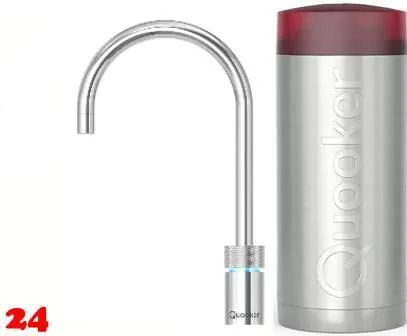 QUOOKER Nordic Round Combi B 100C Armatur Solohahn Chrom als Kochendwasser Armatur (COMBINSRCHR)