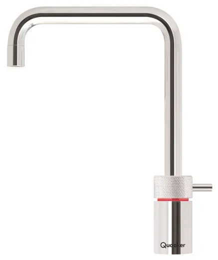 QUOOKER Nordic Square Combi (+) B 100C Armatur Solohahn Chrom als Kochendwasser Armatur (COMBI+NSSCHR)