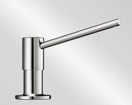 BLANCO Seifenspender Torre Chrom Splmittelspender / Dispenser bequeme Druckbettigung von oben