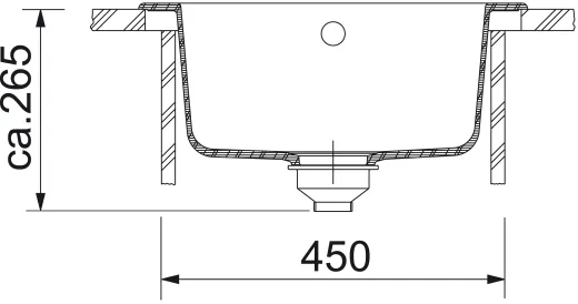 FRANKE Kchensple Pamira ROG 610-41 Fragranit+ Einbausple / Granitsple Rundbecken mit Siebkorb als Drehknopfventil