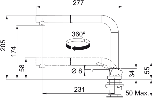 FRANKE Active Windows Küchenarmatur | Spültischarmatur