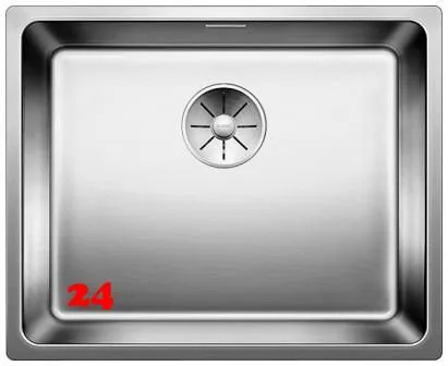BLANCO Kchensple Andano 500-U Edelstahlsple / Unterbaubecken mit Ablaufsystem InFino und Handbettigung