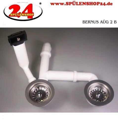BERNUS AG 2x 3 1/2" 2B berlauf eckig Siebkorb als Stopfenventil