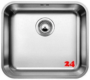 BLANCO Kchensple Supra 450-U Edelstahlsple / Unterbaubecken mit Siebkorb als Stopfenventil und Handbettigung