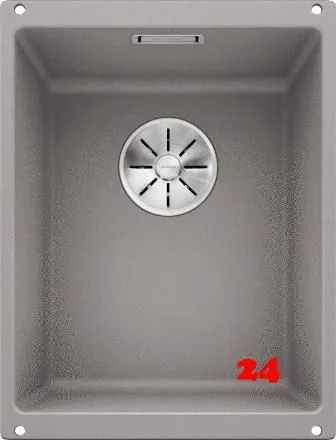 BLANCO Subline 320-U Silgranit PuraDurII Granitsple / Unterbaubecken Ablaufsystem InFino mit Handbettigung