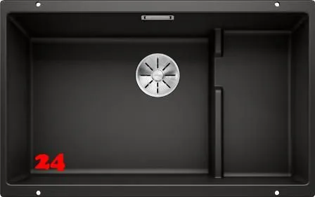 BLANCO Subline 700-U Level Silgranit PuraDurII Granitsple / Unterbaubecken Ablaufsystem InFino mit Handbettigung