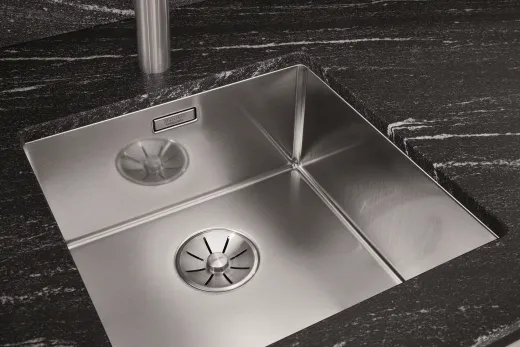 BLANCO Kchensple Claron 550-U Edelstahlsple / Unterbausple mit Ablaufsystem InFino und Handbettigung