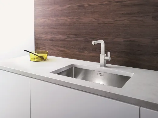 BLANCO Kchensple Claron 700-U Edelstahlsple / Unterbausple mit Ablaufsystem InFino und Handbettigung