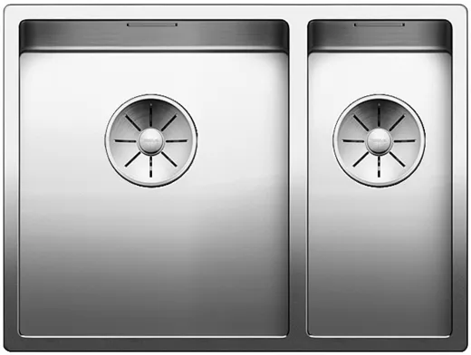 BLANCO Kchensple Claron 340/180-U Edelstahlsple / Unterbausple mit Ablaufsystem InFino und Handbettigung