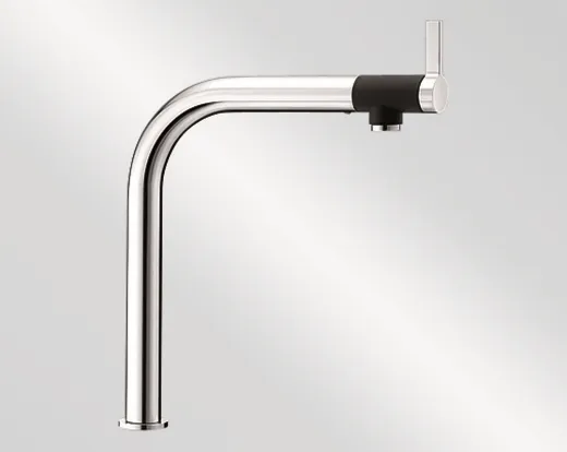 BLANCO Kchenarmatur Vonda Chrom Einhebelmischer / Spltischarmatur mit Festauslauf 200 schwenkbarer Auslauf