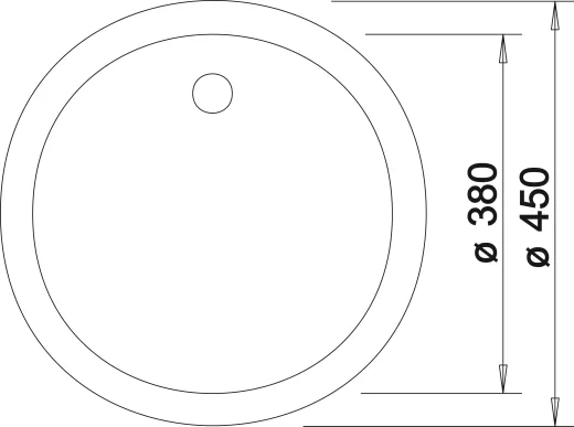❎ BLANCO Rundbecken Rondo Silgranit PuraDurII Granitsple / Einbausple mit Siebkorb als Stopfenventil