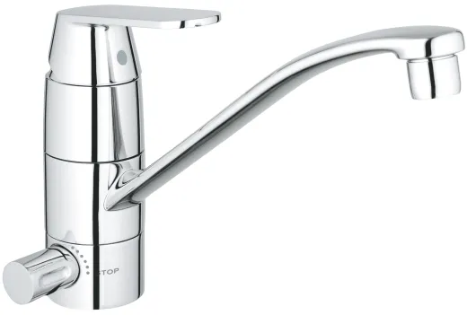 ✅ GROHE Kchenarmatur Eurosmart Cosmopolitan Einhebelmischer Chrom mit Festauslauf mit Gerteabsperrventil (31161000)
