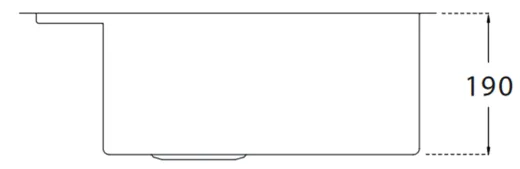BERNUS Kchensple Cubus 440 SOFT Edelstahlsple Flachrand / Flchenbndig mit Hahnlochbank und Siebkorb als Stopfenventil