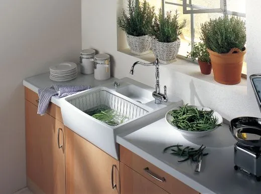 Systemceram KeraDomo CENTRA 60 PREMIUM Keramik Splmodul / Splstein in Sonderfarben Arbeitsplattentiefe 600mm