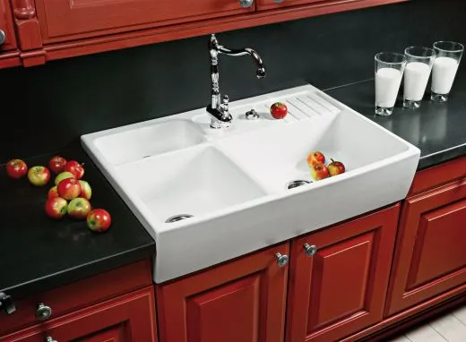 Systemceram KeraDomo CENTRA 90 PREMIUM Keramik Splmodul / Splstein in Sonderfarben Arbeitsplattentiefe bis 750mm